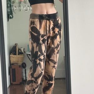 Fila bleach dyed sweatpants